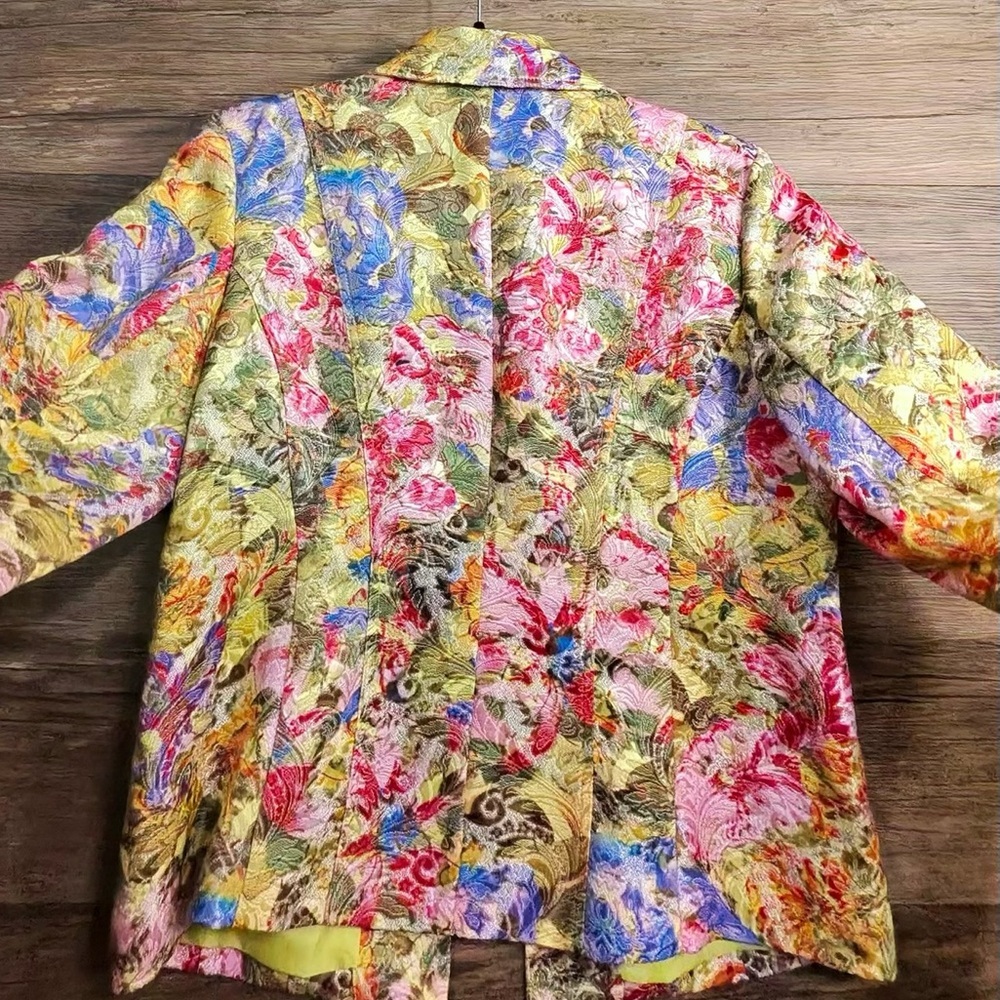 Chico's Vibrant Floral Blazer - Picture 6 of 8